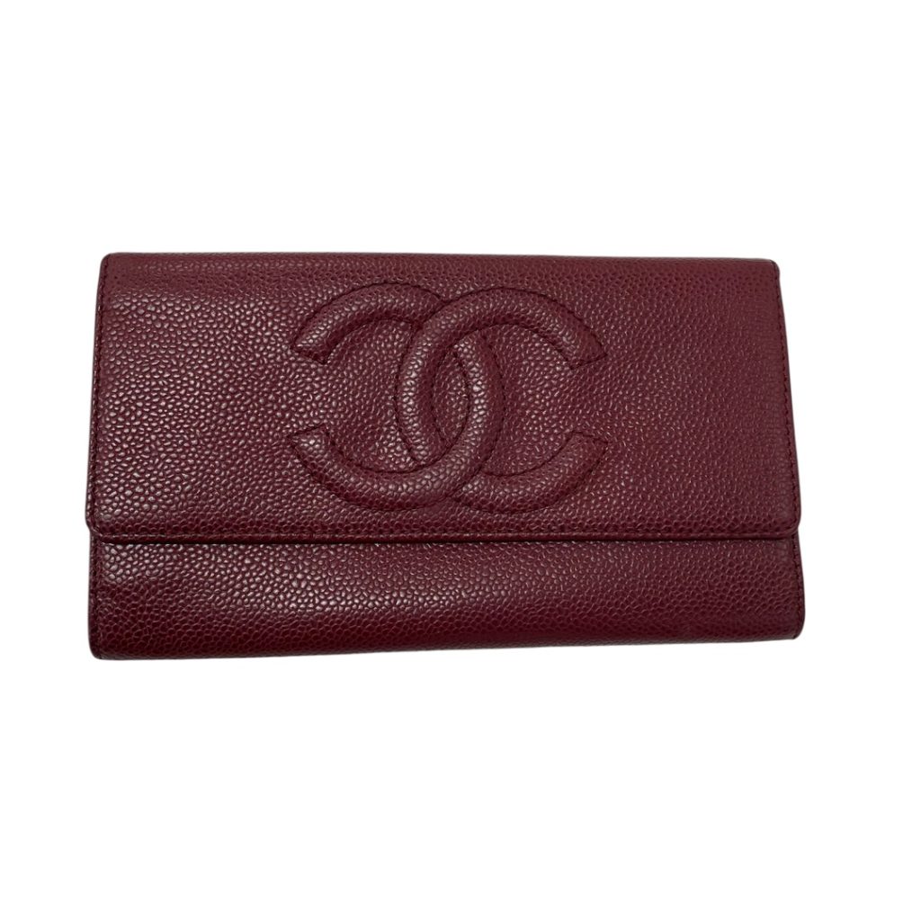 CHANEL シャネル ココマーク キャビアスキン 財布